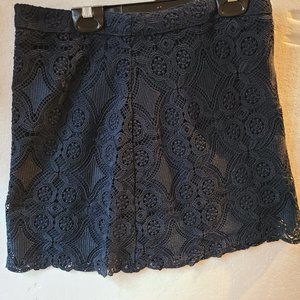 Navy Blue lace skirt
